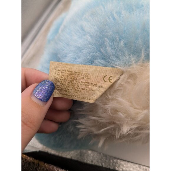 Vintage Cuddle Wit Blue Rabbit Easter Bunny Stuffed Animal 16" - Picture 5 of 6